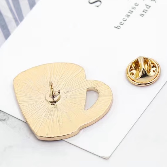 3/$25 Metal Enamel Pin “Strong Like My Coffee” Broach Lapel Pin Unisex - Picture 4 of 8